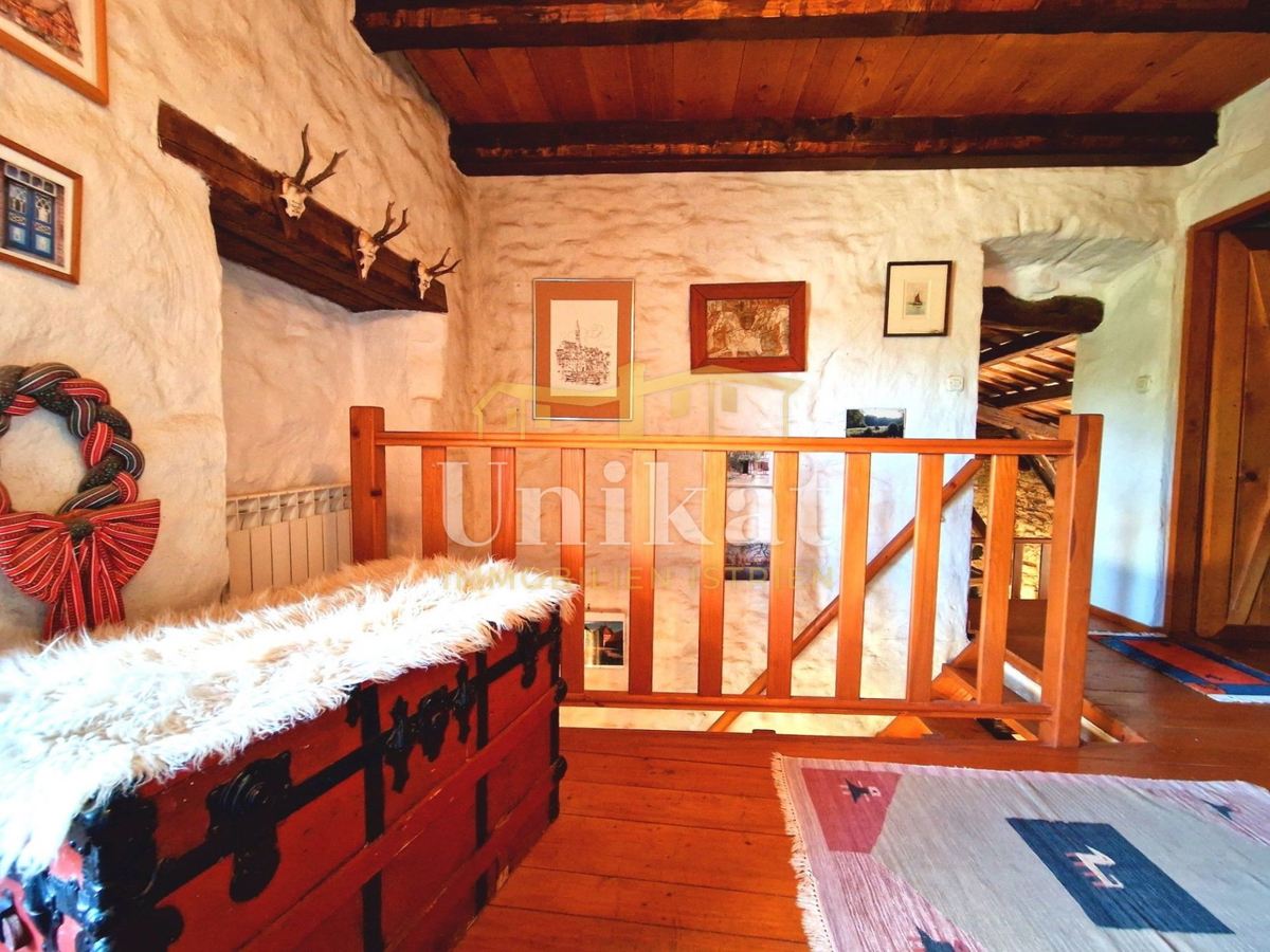 Avtentično posestvo s kamnito hišo in velikim zemljiščem